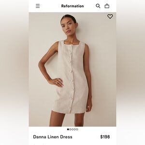 Reformation Danna Linen Dress